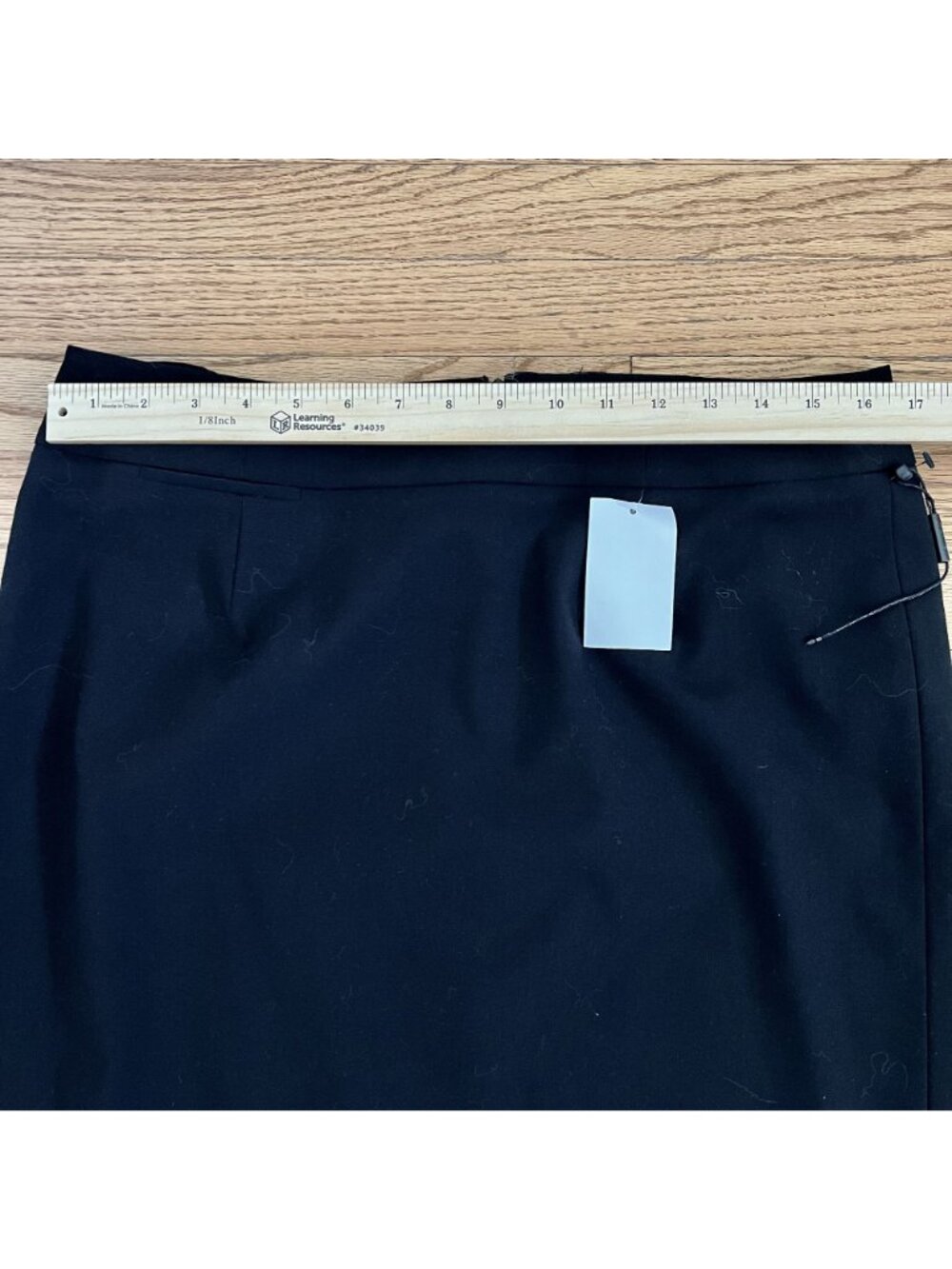 Calvin Klein Women's Sz 12 NWT Black Pencil Skirt Stretch Lined Classic Capsule - Picture 6 of 8
